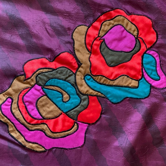 Vintage ADOLFO Sport Women's Shoulder Pads Dolman Sleeves 80s Style Pullover Top - Picture 3 of 10